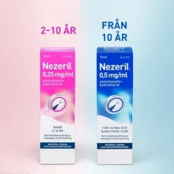 Nezeril, nässpray, lösning 0,25 mg/ml 7,5 ml - utan konserveringsmedel