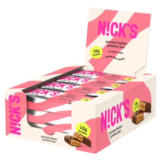 Nicks Protein Bar Peanut Butter 50 g 12-pack