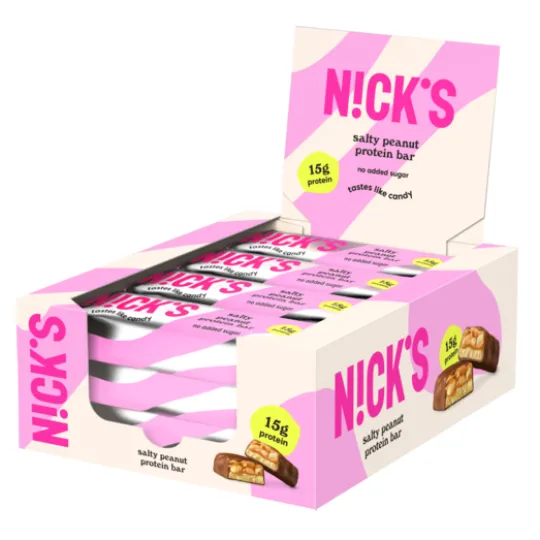 Nicks Protein Bar Salty Peanut 50 g 12-pack