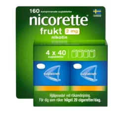 Nicorette Frukt Komprimerad Sugtablett 2 mg 160 st