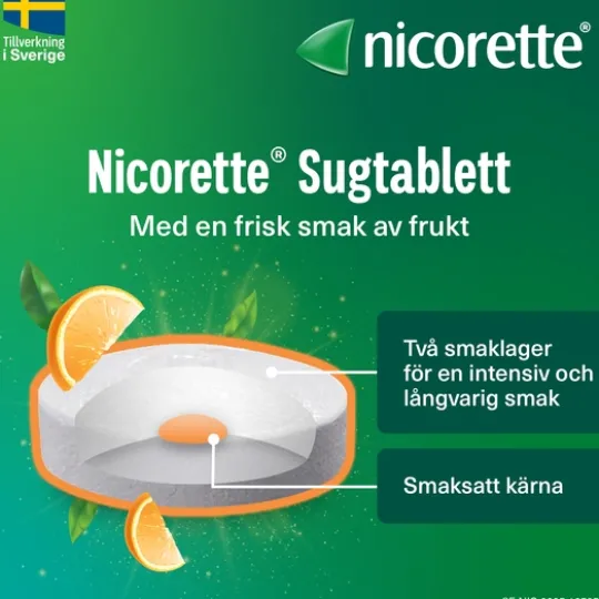 Nicorette Frukt Komprimerad Sugtablett 4 mg 160 st