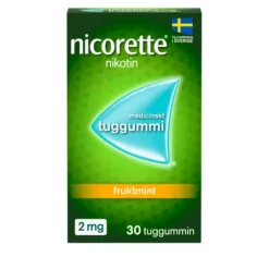 Nicorette Fruktmint, medicinskt tuggummi 2 mg 30 st
