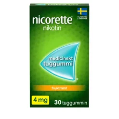 Nicorette Fruktmint, medicinskt tuggummi 4 mg 30 st