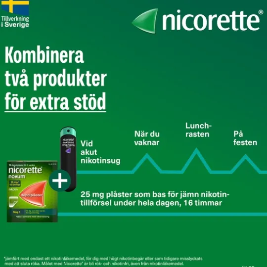 Nicorette Fruktmint munhålespray 1 mg/spray 2 x 150 st