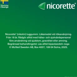Nicorette, medicinskt tuggummi 4 mg 105 st