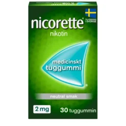 Nicorette, medicinskt tuggummi 2 mg 30 st