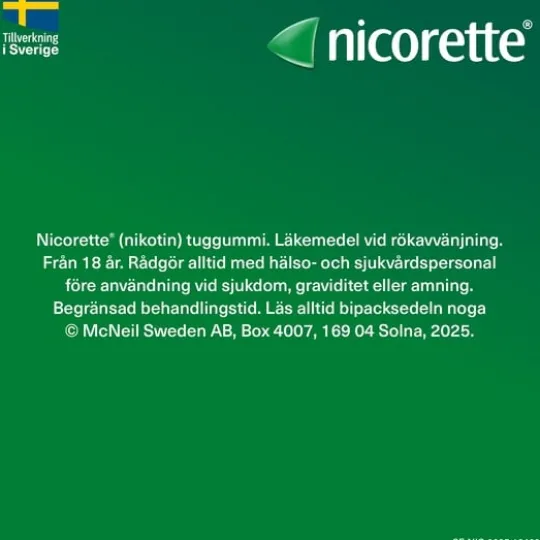 Nicorette Mentolmint, medicinskt tuggummi 2 mg 30 st
