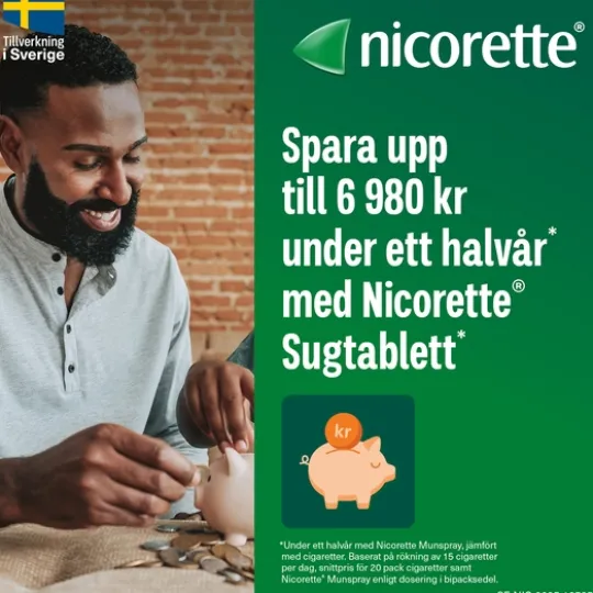 Nicorette Mint Komprimerad Sugtablett 2 mg 160 st