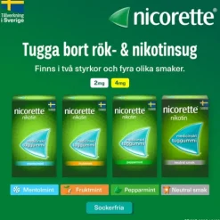 Nicorette Pepparmint, medicinskt tuggummi 4 mg 210 st