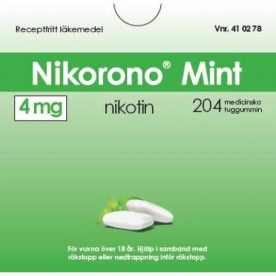 Nikorono Mint 4 mg 204 st