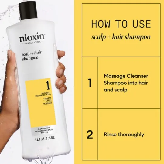 Nioxin System 1 Shampoo 1000 ml