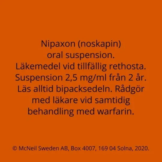 Nipaxon oral suspension 2,5 mg/ml 100 ml