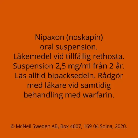 Nipaxon oral suspension 2,5 mg/ml 250 ml