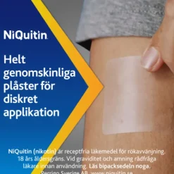 NiQuitin Clear, depotplåster 21 mg/24 timmar 7 st
