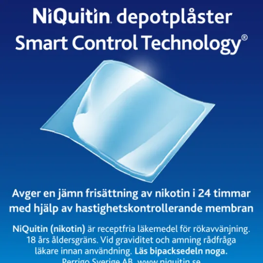 NiQuitin Clear, depotplåster 21 mg/24 timmar 7 st