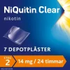 NiQuitin Clear, depotplåster 14 mg/24 timmar 7 st
