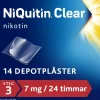 NiQuitin Clear 7 mg/24 timmar 14 styck Depotplåster