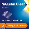 NiQuitin Clear 14 mg/24 timmar 14 styck Depotplåster