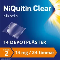 NiQuitin Clear 14 mg/24 timmar 14 styck Depotplåster