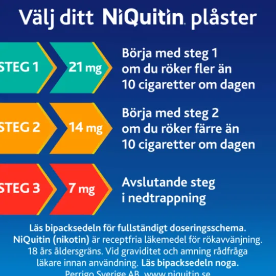 NiQuitin Clear 14 mg/24 timmar 14 styck Depotplåster