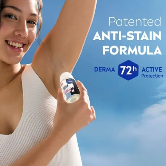 NIVEA Antiperspirant Deo Black & White Original Roll On 50 ml