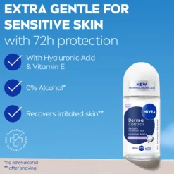 NIVEA Antiperspirant Deo Derma Control Restore Sensitive Roll On 50 ml