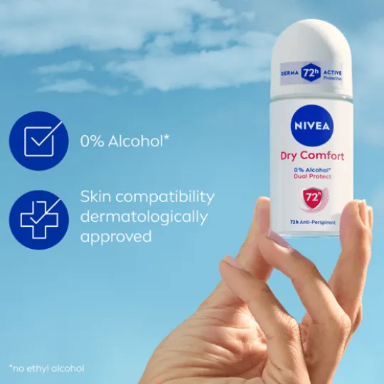 NIVEA Antiperspirant Deo Dry Comfort Roll On 50 ml