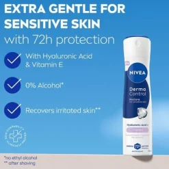 NIVEA Antiperspirant Deo Spray Derma Control Restore Sensitive 150 ml