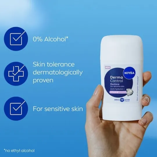NIVEA Antiperspirant Deo Stick Derma Control Restore Sensitive 50 ml