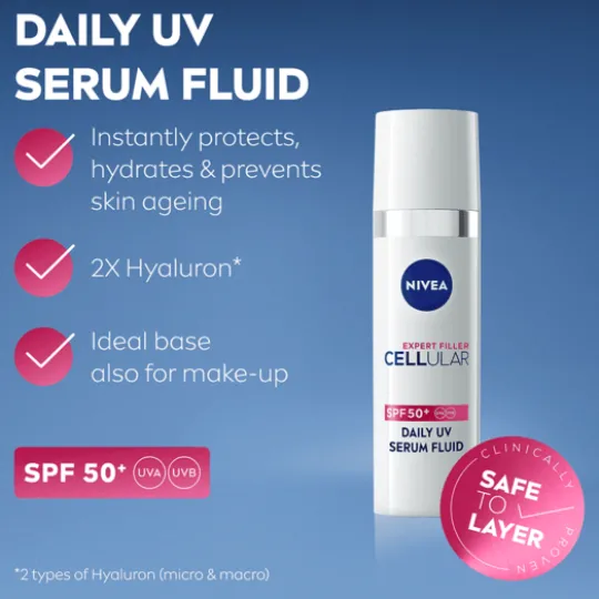 NIVEA Cellular Expert Filler Daily UV Fluid SPF50 30 ml