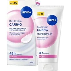 NIVEA Dagkräm Caring Day Cream SPF15 50 ml