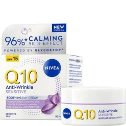 NIVEA Dagkräm Q10 Anti-Wrinkle Sensitive Soothing Day Cream 50 ml