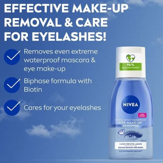 NIVEA Double Effect Eye Make-up Remover 125 ml
