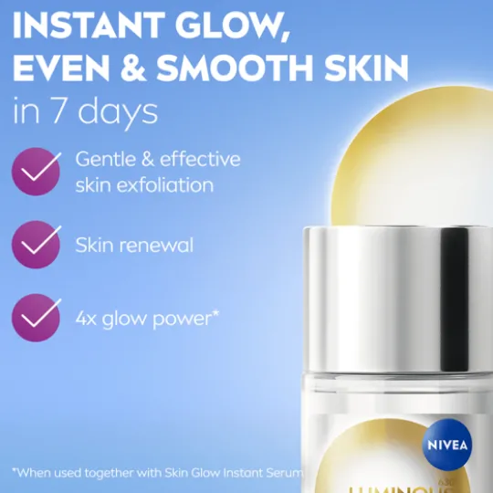 NIVEA Exfoliator Luminous630 Skin Glow Daily Liquid 100 ml