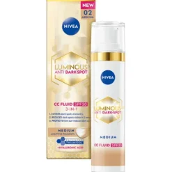 NIVEA Färgad dagkräm Luminous 630 Anti Dark-Spot CC Fluid 3-in-1 Medium SPF30 40 ml