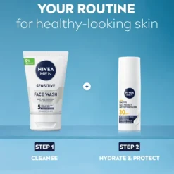 NIVEA MEN Ansiktskräm Sensitive Daily Protect Moisturiser SPF30 50 ml