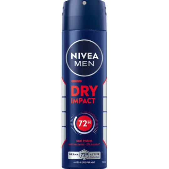NIVEA MEN Antiperspirant Deo Spray Dry Impact 150 ml