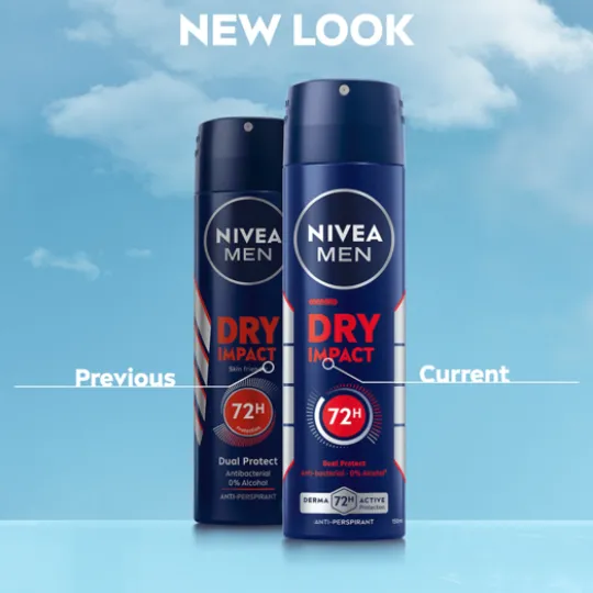 NIVEA MEN Antiperspirant Deo Spray Dry Impact 150 ml