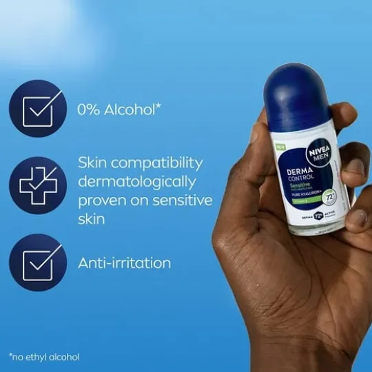 NIVEA MEN Antiperspirant Deo Derma Control Sensitive Roll On 50 ml