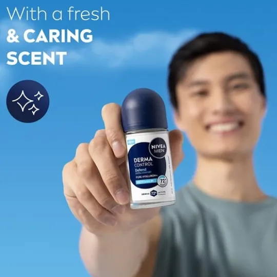 NIVEA MEN Antiperspirant Deo Derma Control Defend Roll On 50 ml
