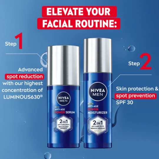 Nivea Men Luminous Anti-Age Power 2in1 Serum 30 ml