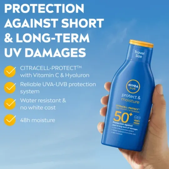 NIVEA SUN Protect & Moisture Sun Lotion SPF50+ 100 ml