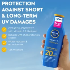 NIVEA SUN Solkräm Protect & Moisture Sun Lotion SPF20 200 ml