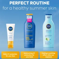 NIVEA SUN Solkräm Protect & Moisture Sun Lotion SPF15 200 ml