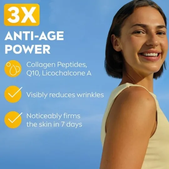 NIVEA SUN Solskydd ansikte UV Face Anti-Age Q10 SPF50+ 40 ml
