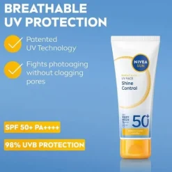 NIVEA SUN Solskydd ansikte UV Face Shine Control SPF50+ 40 ml