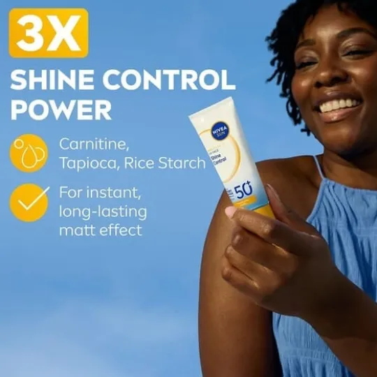 NIVEA SUN Solskydd ansikte UV Face Shine Control SPF50+ 40 ml
