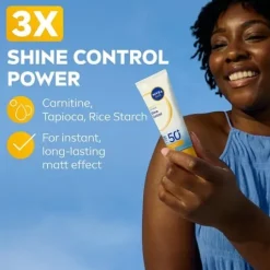 NIVEA SUN Solskydd ansikte UV Face Shine Control SPF50+ 40 ml
