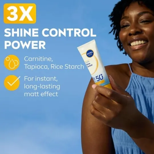 NIVEA SUN Solskydd ansikte UV Face Shine Control SPF50+ 40 ml