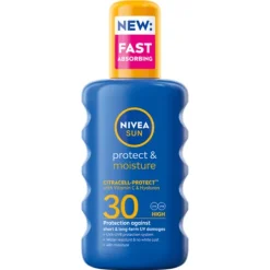 NIVEA SUN Solskydd Protect & Moisture Sun Spray SPF30 200 ml